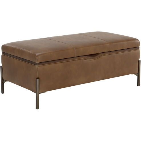 Kael Tobacco Tan Storage Bench